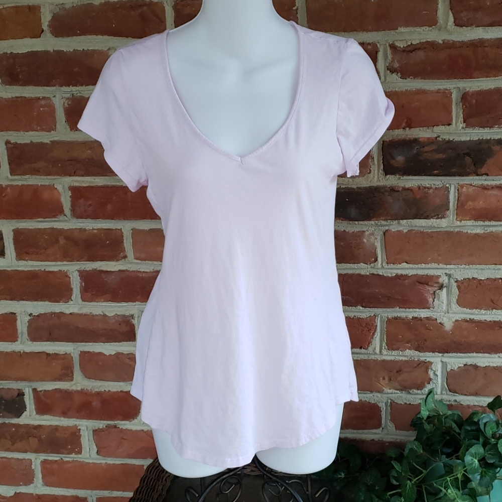🏡DV Michael Stars V Neck Ribbed Sides Tee